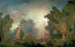 Das Fest in Saint-Cloud (Detail) von Jean Honore Fragonard