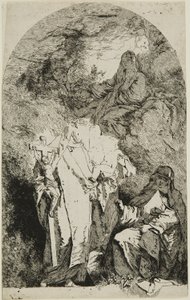 Die Madonna mit den Heiligen Katharina, Rosa von Lima und Agnes von Montepulciano