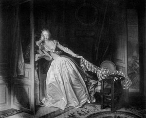 Der einsame Kuss, späte 18. Jahrhundert 1905 von Jean Honore Fragonard