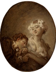 Die Kokette und der Jüngling von Jean Honore Fragonard