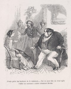 Ich wurde des Glücks beraubt, es aufzuheben... Ich sah hundertmal einen agilen Rivalen... von Jean Ignace Isidore Gérard
