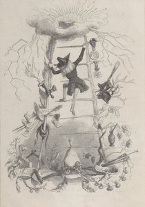 Illustration in Jérôme Paturot, von Louis Reybaud, Paris, 1846, ca. 1846