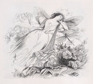 Die Sylphide aus den gesammelten Werken von Béranger, 1836 von Jean Ignace Isidore Gérard