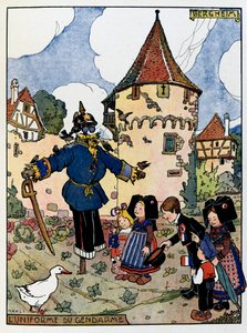 Das glückliche Elsass; Die Uniform des Gendarmen in Bergheim