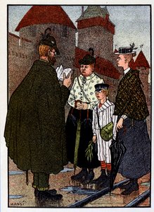 Vogesen Bilder; Besuch des Schlosses von Jean Jacques (1873 1951) Waltz