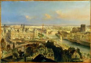 Pflanzung eines Freiheitsbaums vor dem Rathaus, 24. März 1848 von Jean Jacques Champin