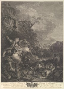 Die Tigerjagd, 18. Jahrhundert von Jean Jacques Flipart