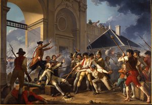 Der heldenhafte Mut des jungen Désilles, 31. August 1790, in der Nancy-Affäre