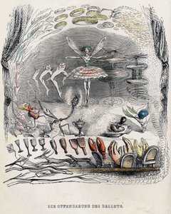 Die Offenbarungen des Balletts, 1840er Jahre von Jean Jacques Grandville