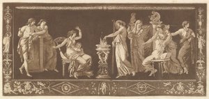 Opferszene aus der Antike, aus Recueil de Différentes Compositions Frises et..., 1784