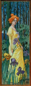 Die Frau mit Iris von Jean Jacques Waltz