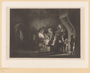 Bauernfamilie am Lagerfeuer von Jean Jacques de Boissieu