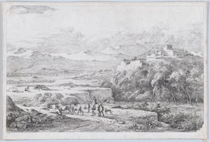 Landschaft nach Van der Cabel von Jean Jacques de Boissieu