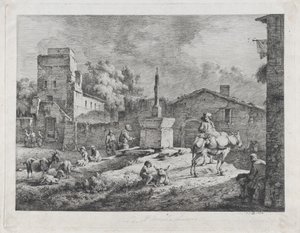 Ansicht von Saint-Andéol, 1774 von Jean Jacques de Boissieu