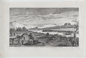 Ansicht des Schlosses von Madrid, in der Nähe von Paris, 1764