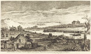 Ansicht des Schlosses von Madrid