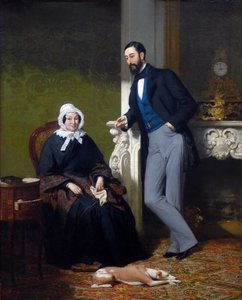 Porträt von Madame Coste geb. Reboulh und ihrem Sohn Alphonse Coste-Reboulh von Jean Jalabert