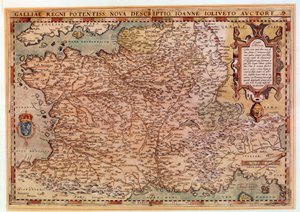 Geografische Karte von Frankreich von Jean Jolivet (16. Jahrhundert)