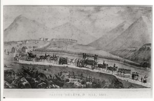 Der Trauerzug von Napoleon Bonaparte auf St. Helena, 9. Mai 1821 von Jean Joseph Benjamin Constant