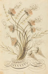 Kalligraphische Blumen