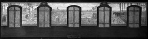 Skizze für das Rathaus von Fresnes: Auf dem Plateau, Ein Platz in Fresnes. Die Steinbrüche. Pflügen am Ende des Tages von Jean Joseph Enders