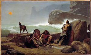 Gallische Wachen. Gemälde von Jean Jules Antoine Lecomte Du Nouy (1842-1923)