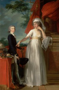 Margaret Callender und ihr Sohn James Kearney von Jean Laurent Mosnier