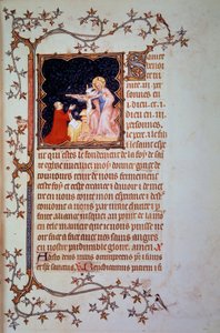 Herzog Johann I. von Berry vor der Heiligen Dreifaltigkeit