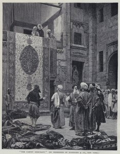 Der Teppichhändler von Jean Leon (after) Gerome