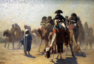 General Bonaparte mit seinem Militärstab in Ägypten, 1863