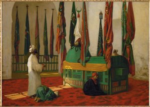 Gebet am Mausoleum für Sultan Quaytbay, Kairo von Jean Leon Gerome