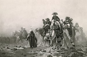 General Bonaparte in Ägypten, aus Eine Sammlung von Werken von Jean-Leon Gerome in 100 Photogravuren, 1881