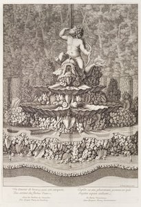 Brunnen mit Amor von Gaspar Marcy in Versailles, 1676 von Jean Lepautre