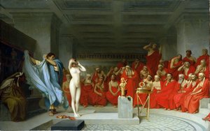 Phryne vor dem Areopag von Jean Leon Gerome