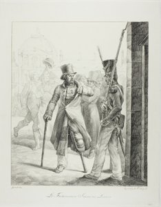 Schweizer Wache im Louvre von Jean Louis André Théodore Géricault