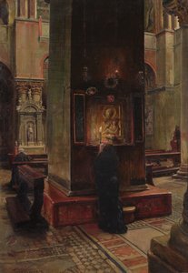 Die Madonna del Bacio in San Marco, Venedig, 1882 von Jean Louis Ernest Meissonier