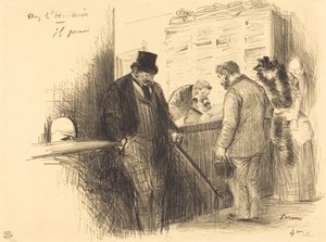 Beim Gerichtsvollzieher von Jean Louis Forain