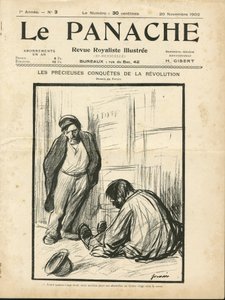 Illustration von Jean-Louis Forain (1852-1931) für das Cover von Le Panache, royalistische illustrierte Zeitschrift