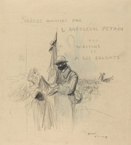 Der Kuss der Fahne, 1918 von Jean Louis Forain
