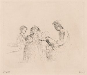 Madonna und Kinder von Jean Louis Forain
