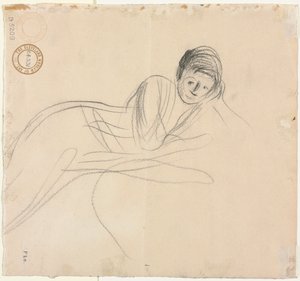 Liegende Frau (verso) von Jean Louis Forain