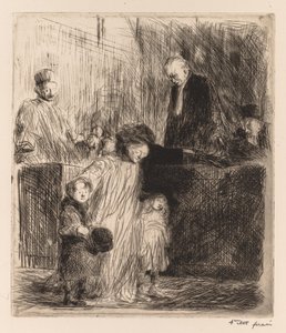 Verlassen der Verhandlung von Jean Louis Forain