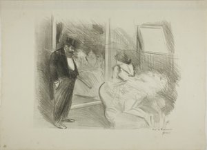 Ankleidezimmer der Tänzerin, Erste Platte von Jean Louis Forain
