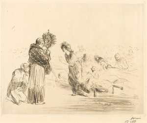 Das Wunder vor dem Allerheiligsten (vierte Platte) von Jean Louis Forain