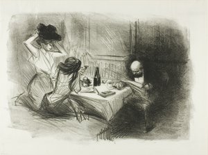 Das private Speisezimmer, fünfte Platte von Jean Louis Forain