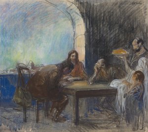 Das Abendmahl in Emmaus von Jean Louis Forain