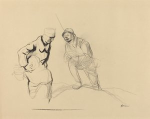 Zwei Soldaten von Jean Louis Forain
