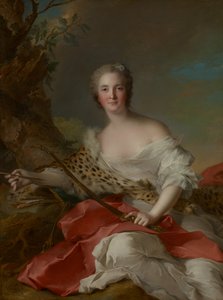 Porträt von Madame Bonnier de la Mosson als Diana (Constance-Gabrielle-Magdeleine du Monciel de Lauraille)