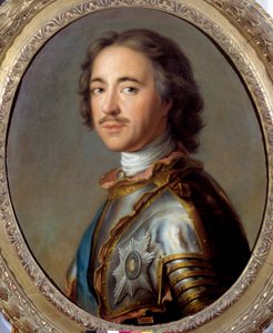 Porträt von Peter I. der Große (1672-1725) Zar von Russland. Gemälde von Jean Marc Nattier (1685-1766) 18. Jahrhundert von Jean Marc Nattier