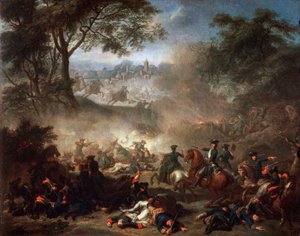 Die Schlacht von Lesnaya von Jean Marc Nattier
